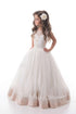Scoop Tulle Beading and Applique Flower Girl Dresses LBQF0002